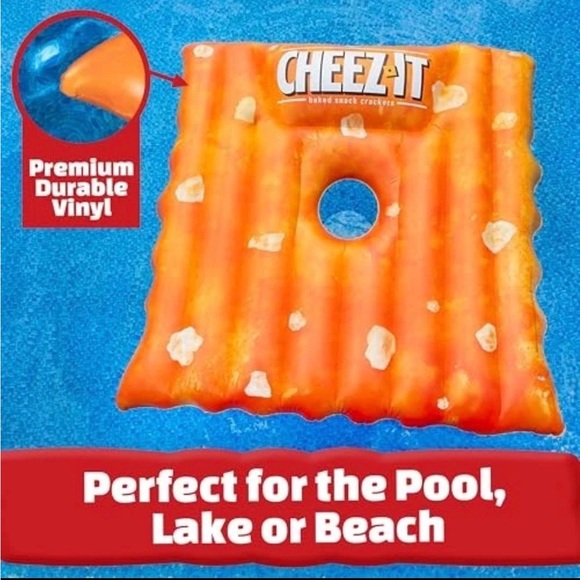 Inflatable Pool Float - Orange - Picture 4 of 7
